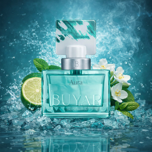 Buyar Aura Eau De Parfum 100ml – Soft Powdery Floral Musky Luxury Fragrance for Women UK Adams Perfumes