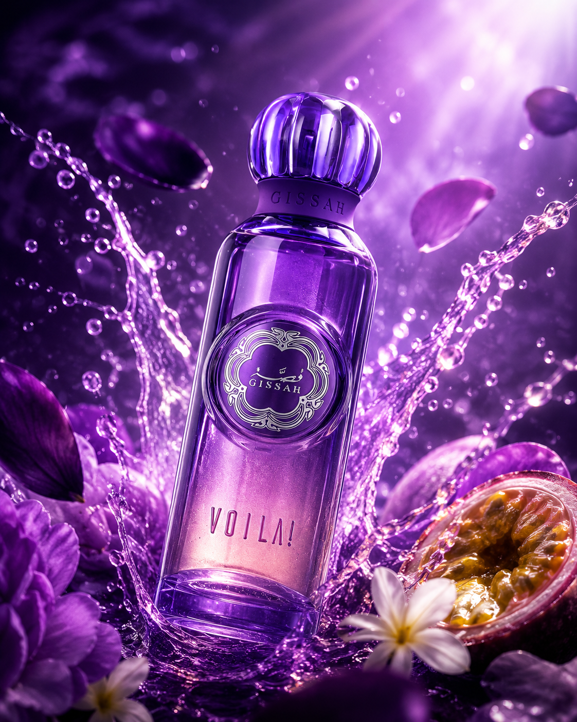 Voila by Gissah Eau De Parfum 200ml | Luxury Floral Amber Musky Perfume for Women Adams Perfumes