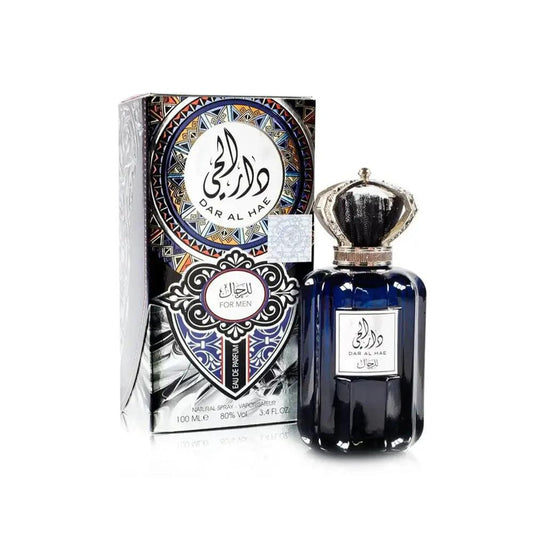 Dar Al Hae Rijale Eau De Parfum 100ml for Men by Ard Al Zaafaran | Woody Spicy Long Lasting Arabian Perfume Adams Perfumes