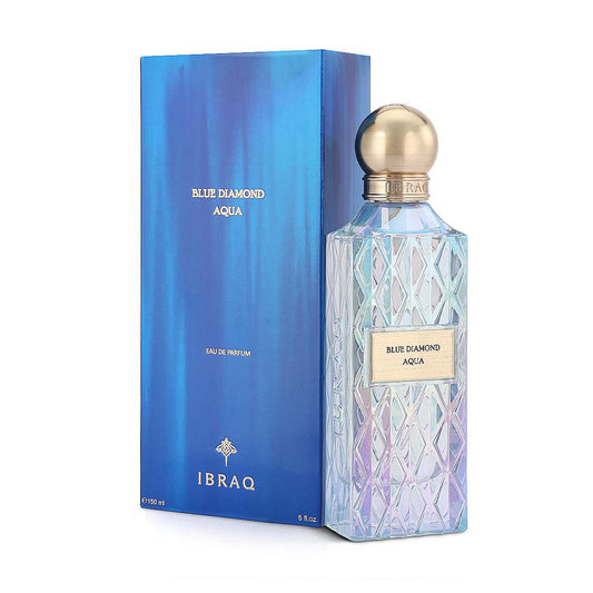 Blue Diamond Aqua 150ml EDP by IBRAQ – Bergamot, Sea Notes, Saffron, Musk & Patchouli Adams Perfumes