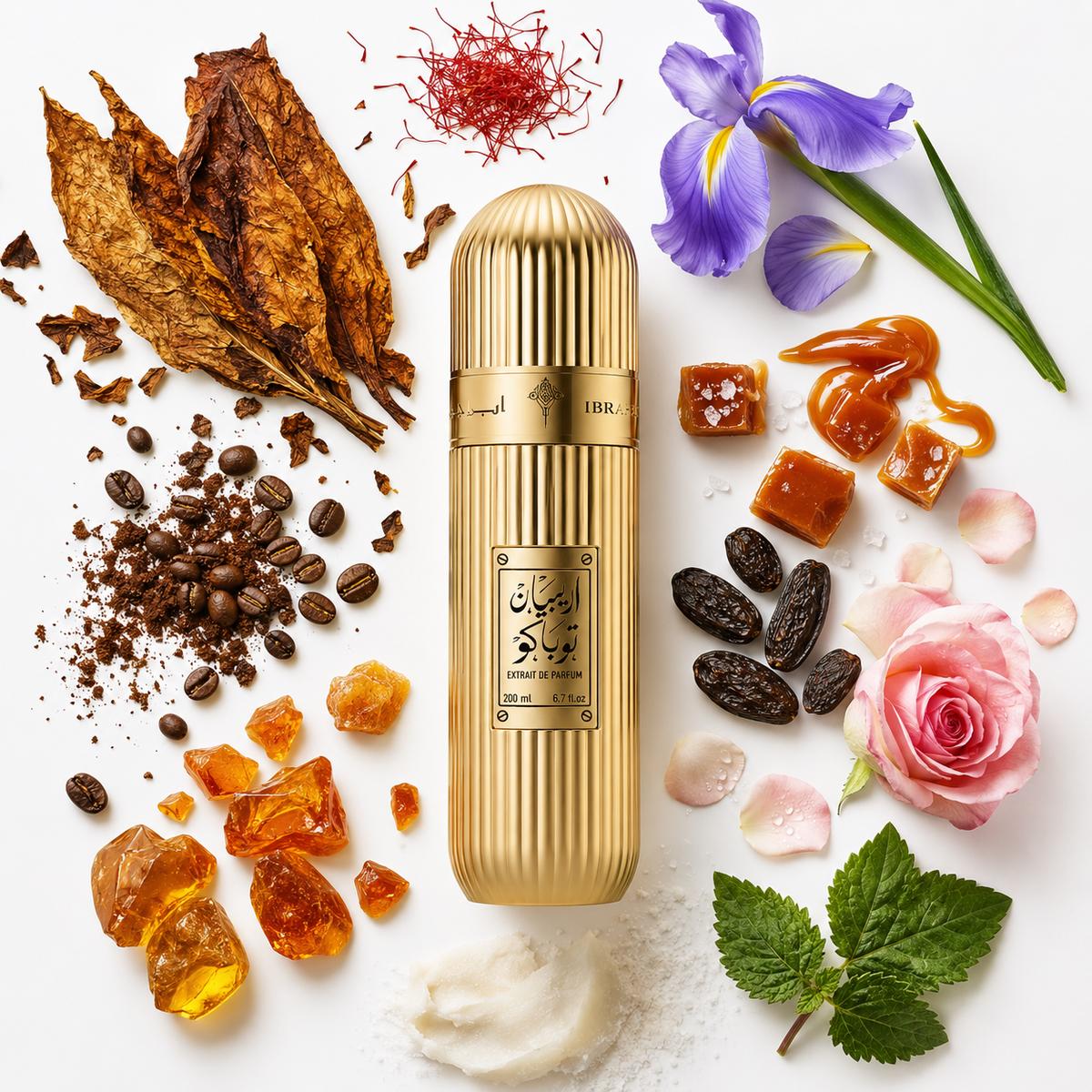 Arabian Tobacco 100ml EDP by IBRAQ – Arabian Tobacco, Saffron, Salted Caramel, Coffee & Amber Adams Perfumes