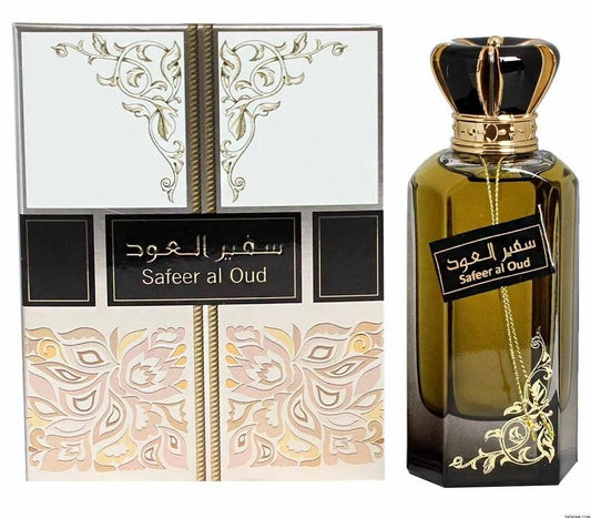 Safeer Al Oud Eau De Parfum 100ml | Rich Oud Amber Long Lasting Arabian Perfume Adams Perfumes