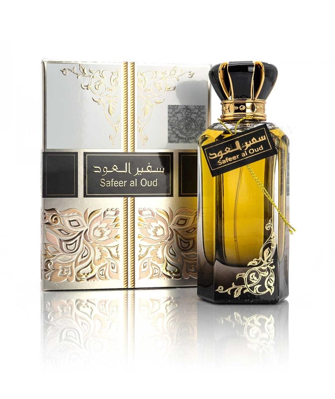 Safeer Al Oud Eau De Parfum 100ml | Rich Oud Amber Long Lasting Arabian Perfume Adams Perfumes