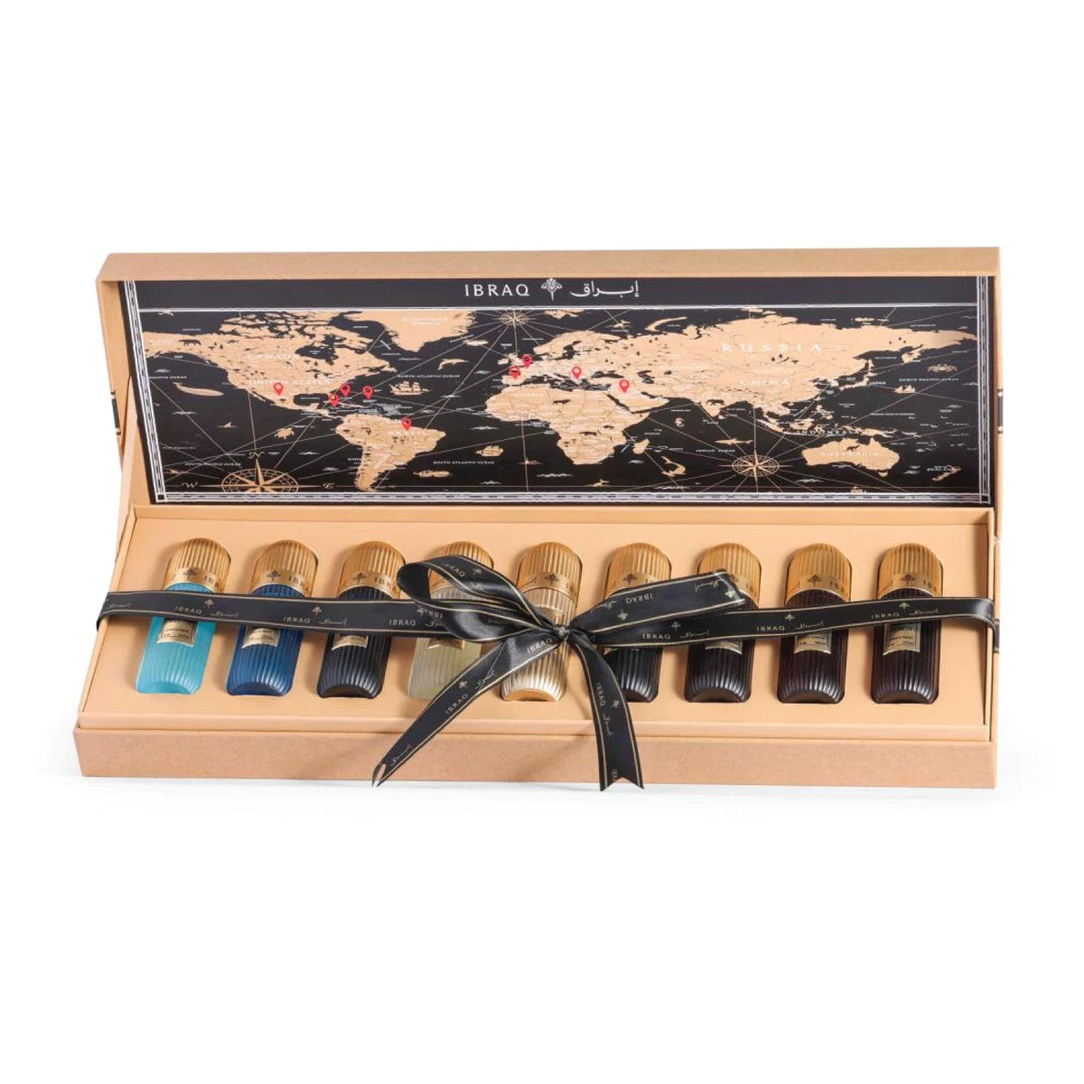 IBRAQ Tobacco Collection Set 9x20ml by Ibrahim Al Qurashi – Luxury Tobacco Discovery Gift Set Adams Perfumes