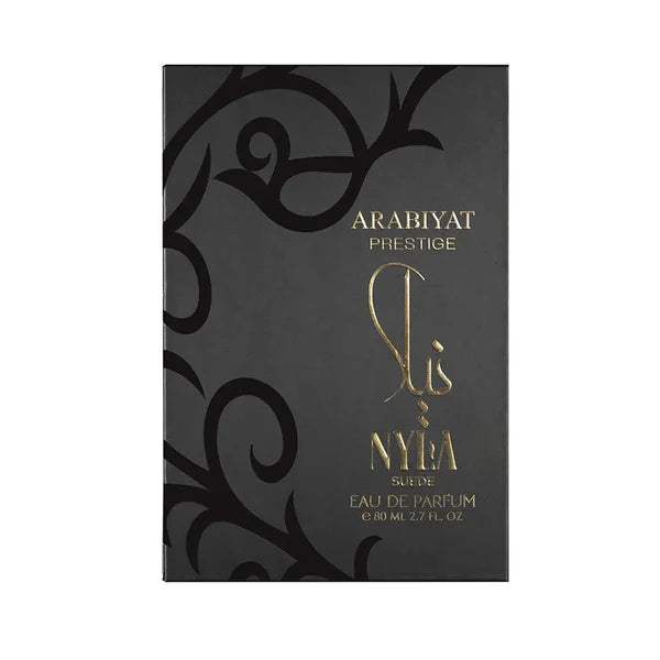 Nyla Suede Eau De Parfum 80ml by Arabiyat Prestige | Soft Suede Vanilla Musky Unisex Perfume Adams Perfumes