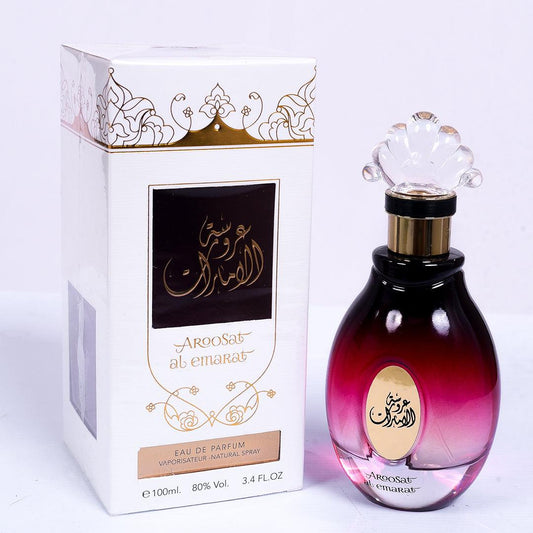 Aroosat Al Emarat Eau De Parfum 100ml by Ard Al Zaafaran – Sweet Floral Fruity Long Lasting Perfume for Women UK Adams Perfumes