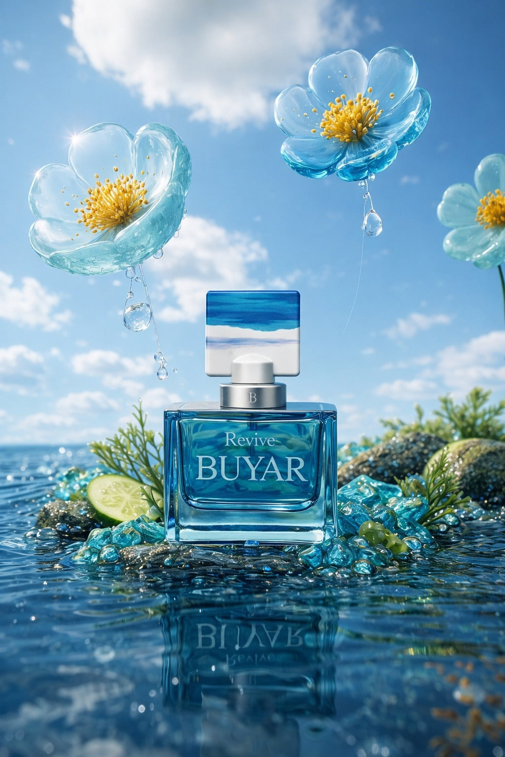 Buyar Revive Eau De Parfum 100ml – Fresh Citrus Aquatic Luxury Fragrance for Men & Women UK