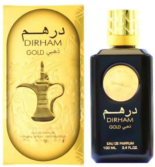 Dirham Gold Eau de Parfum 100ml Fresh, Elegant & Long-Lasting Arabian Fragrance lattafauk