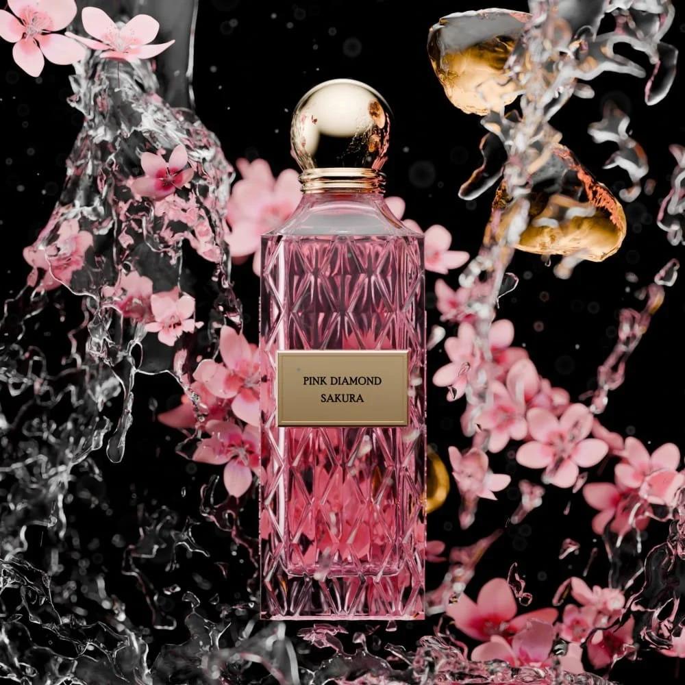 Pink Diamond Sakura 150ml EDP by IBRAQ – Peony, Orange Blossom, Rose, Cherry Blossom & White Musk Adams Perfumes