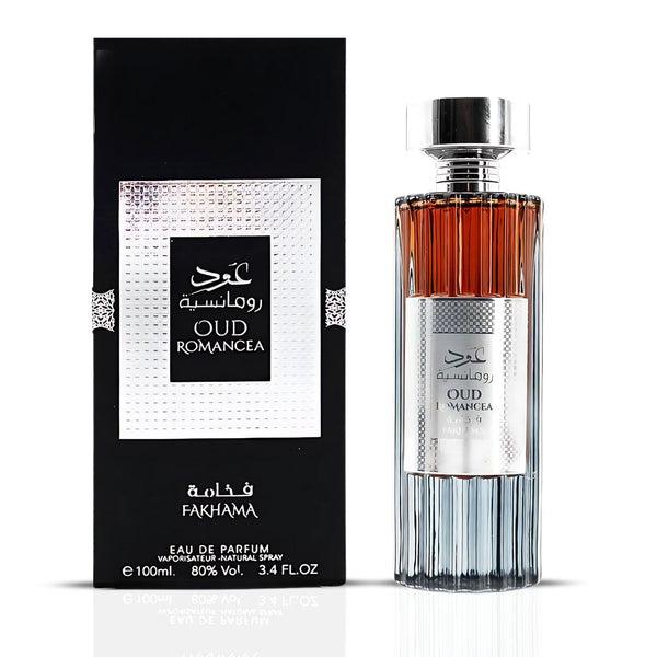 Oud Romancea Fakhama Eau De Parfum 100ml by Ard Al Zaafaran | Luxury Rose Oud Amber Perfume Adams Perfumes