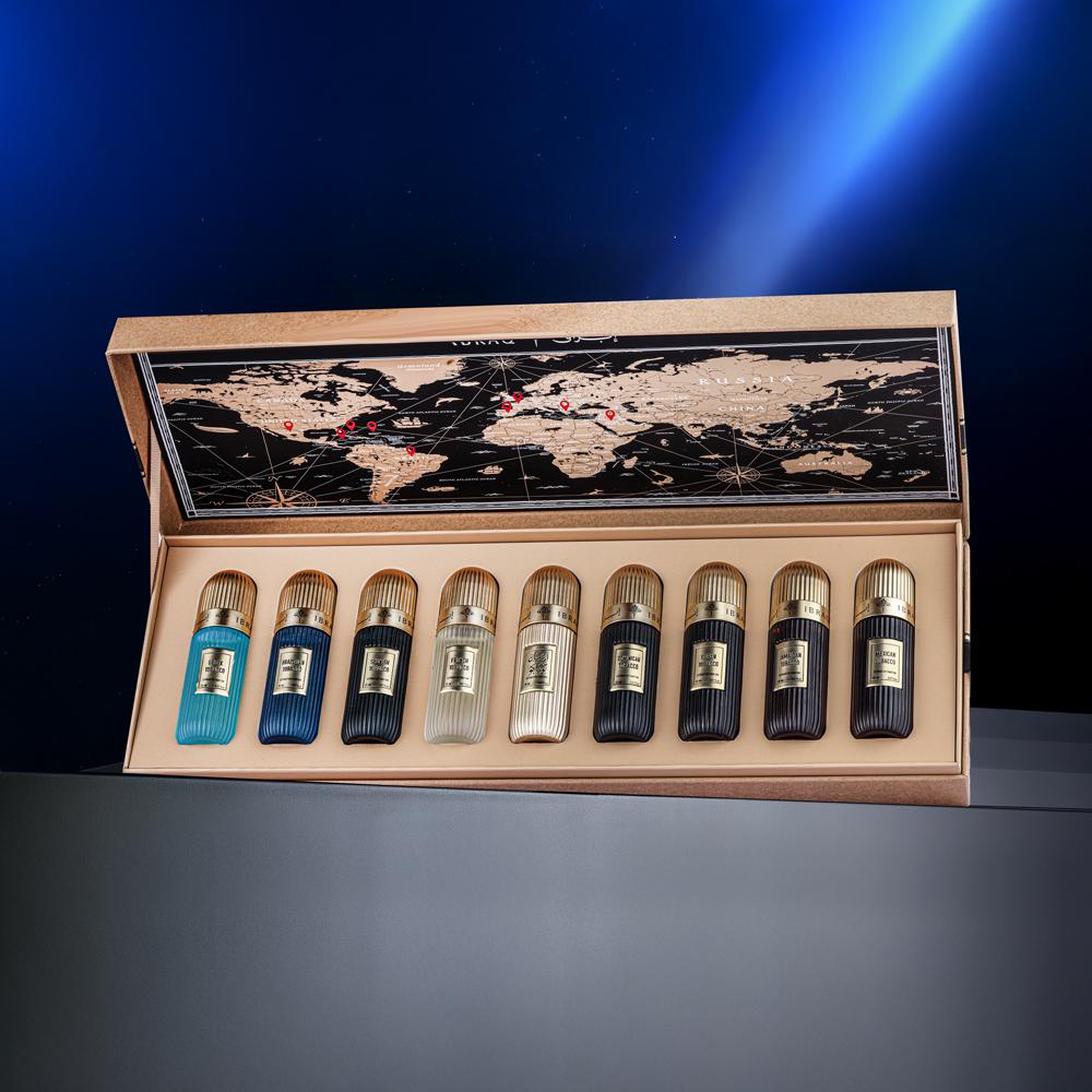 IBRAQ Tobacco Collection Set 9x20ml by Ibrahim Al Qurashi – Luxury Tobacco Discovery Gift Set Adams Perfumes